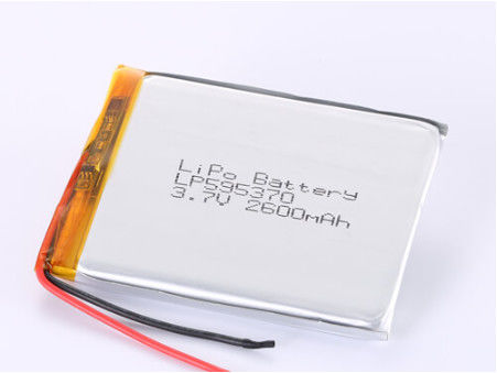 LP595370 3.7V 2600MAH Batería recargable 1 año de vida útil Polímero de litio para compatibilidad OEM