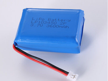 LP103450 3.7V 3600mAh Batería de iones de li Fabricantes Batería de lipo Polímero de litio recargable con voltaje abierto Nombre del modelo