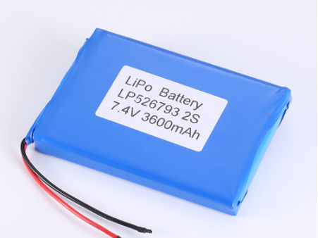LP526793 7.4V Baterías de iones de litio Fabricantes de baterías de polímero de litio con método de carga CC/CV
