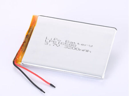 LP616588 3.7V 3200MAH batería de iones de litio fabricantes Batería de poliéster de litio de tipo conector personalizado con protección de cortocircuito que garantiza un almacenamiento seguro