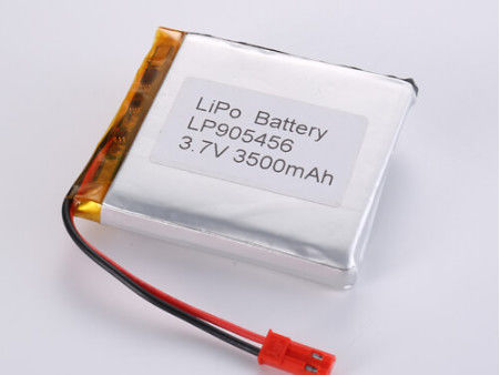 LP905456 3.7V 3500MAH Batería de iones de litio de alta capacidad LiPo Pack con características de seguridad Protección de cortocircuito