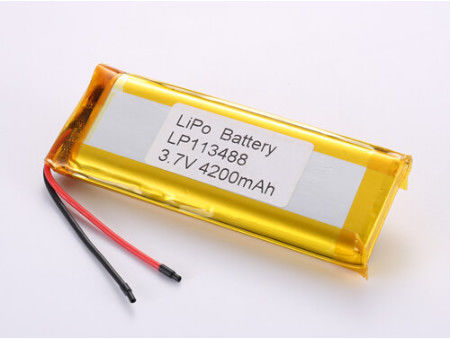 LP113488 3.7V 4200 MAH batería de iones de litio fabricantes Tipo de conector personalizado Batería recargable de polímero de litio Ideal para uso industrial