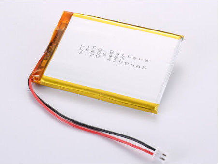 LP686483 3.7V 4200MAH Batería de iones de li fabricada en la producción de alta capacidad LiPo Pack para el rango de temperatura 20C -60C