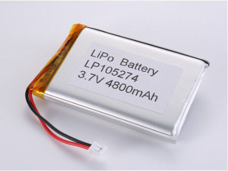 Batería de polímero de litio para un amplio rango de temperaturas Voltado completamente cargado 3.7V 4800MAH