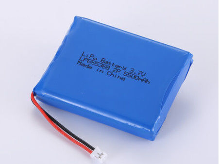 Batería de litio-polímero y litio-polímero de 3.7V 5500MAH con corriente de descarga de 1C