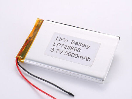 5000 MAH LP725888 Batería de polímero de litio con voltaje completamente cargado 3.7V para fabricantes de productos