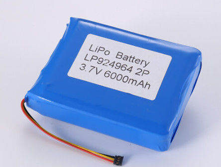 3.7V 6000MAH Batería de iones de li Fabricantes, OEM y ODM Batería de polímero de litio 2-3 horas Tiempo de carga