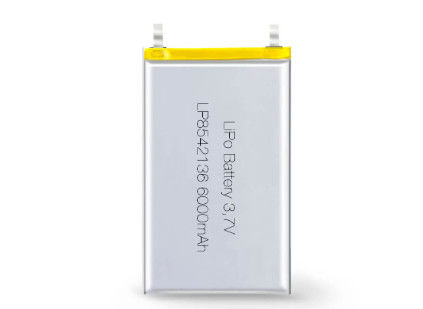 LP8542136 3.7V 6000mAh Polímero Li-ion Célula recargable para aplicaciones de voltaje 3.7V OEM y ODM soportado
