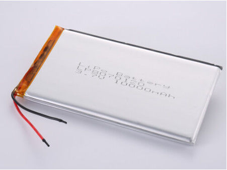 Batería Li-polímero de 3,7 V de larga duración con 500 ciclos de vida útil y 10000 MAH de capacidad