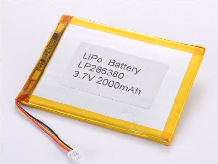 LP286380 3.7V 2000MAH Batería de iones de li Fabricantes Protección contra sobrecarga y cargable para entornos exigentes