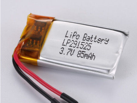 Protección contra sobrecorrientes incluida LP291525 3.7V 85MAH Batería de iones de litio para envío rápido