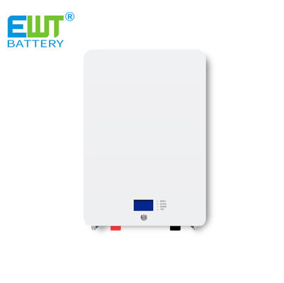 Batería solar fotovoltaica de 48v 100ah montada en la pared del hogar con batería de fosfato de hierro de litio