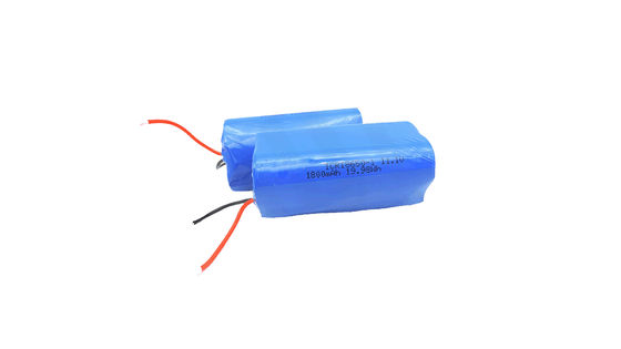 ICR18650 11.1V 1800MAH Batería de litio para suministro de energía de larga duración Composición química Material de ánodo de iones de litio