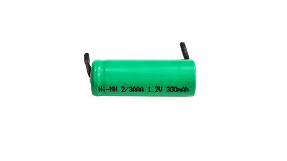 NIMH 1.2V 300MAH Batería recargable de hidruro metálico de níquel de larga duración sin efecto de memoria y capacidad variable