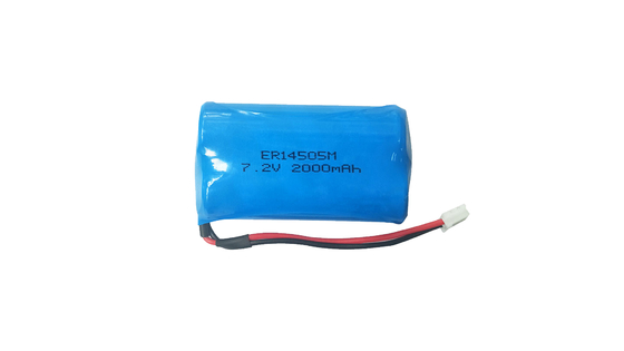 Batería Li-SOCL2 de grado industrial AA de 7.2V 2000MAH para dispositivos cilíndricos ER14505M