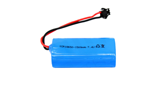 1500MAH 7.4V ICR18650 Batería de fosfato de hierro de litio para bicicletas y patinetes eléctricos