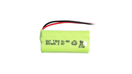 NI-MH 2.4V 600MAH Tipo sellado NiMH Batería recargable Sin efecto de memoria Rendimiento de larga duración