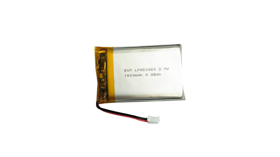 LP853450 3.7V 1500mAh Batería LiPo en miniatura -20°C a 60°C