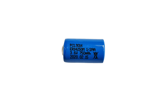 Batería de cloruro de tionilo de litio ER14250M 3.6V 750mAh para entornos extremos